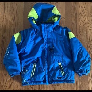 Spyder | Boys Blue + Green Winter Jacket